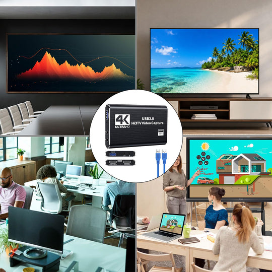 4K HDMI Capture Card,Video Capture Card, USB 3.0 HDMI Video Capturecard Full HD 1080P 60FPS