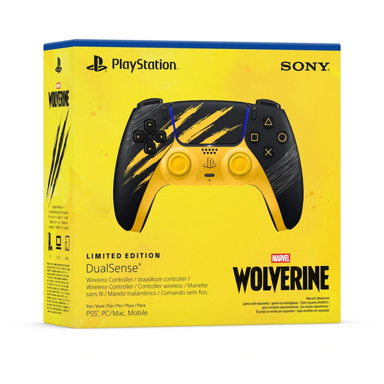 DualSense® Wireless Controller – Marvel’s Wolverine Battle Yellow Limited Edition