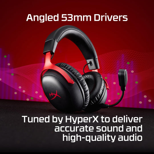 HyperX Cloud III S Wireless Headphones Black/Red