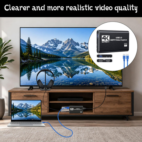 4K HDMI Capture Card,Video Capture Card, USB 3.0 HDMI Video Capturecard Full HD 1080P 60FPS