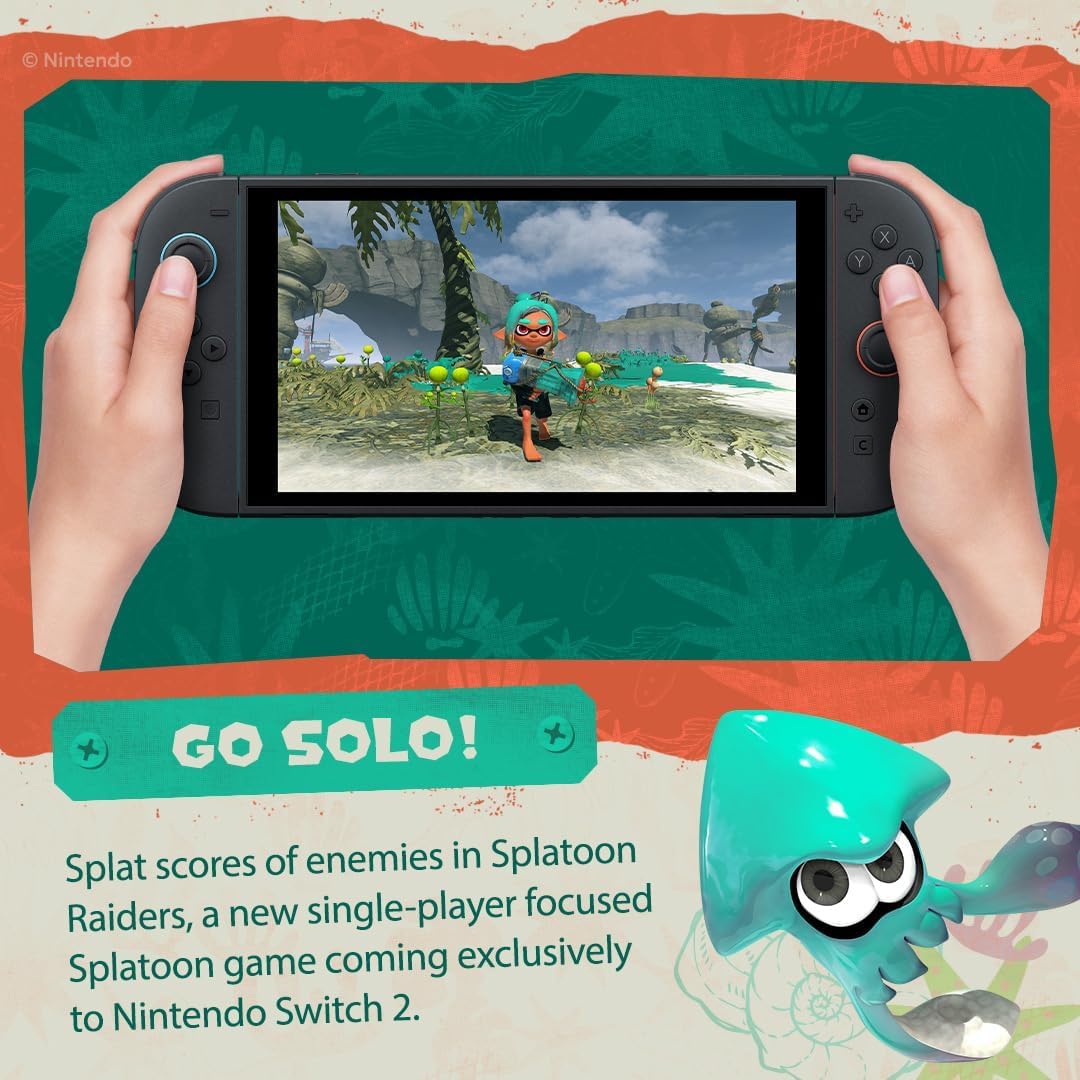 Nintendo Switch 2 Console + Splatoon Raiders