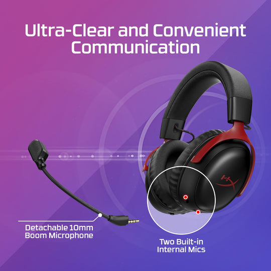 HyperX Cloud III S Wireless Headphones Black/Red