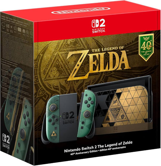 Nintendo Switch 2 –The Legend of Zelda – 40th Anniversary Edition