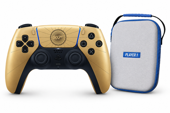 Player 1 PS5 Controller Case + DualSense Wireless Controller - 007 First Light Limited Edition