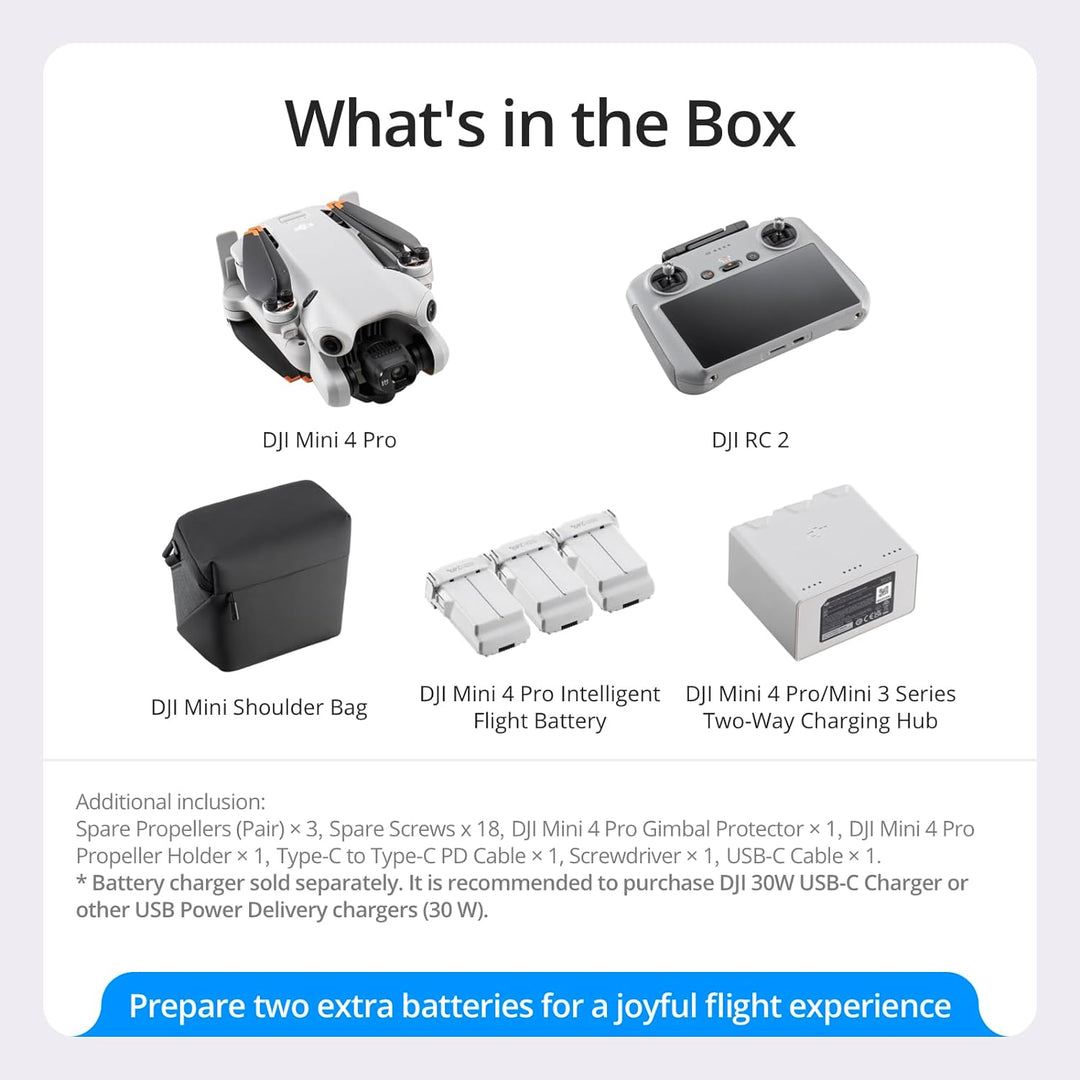 DJI Mini 4 Pro Fly More Combo (RC 2)