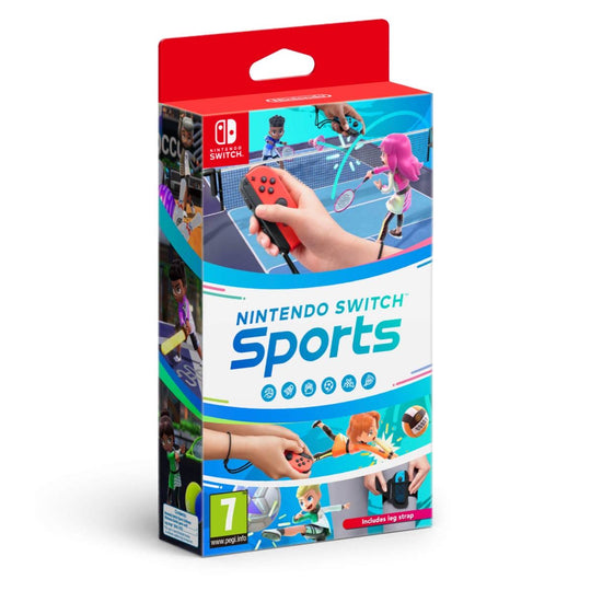 Nintendo Switch OLED &amp; Sports Bundle - Neon Red &amp; Blue