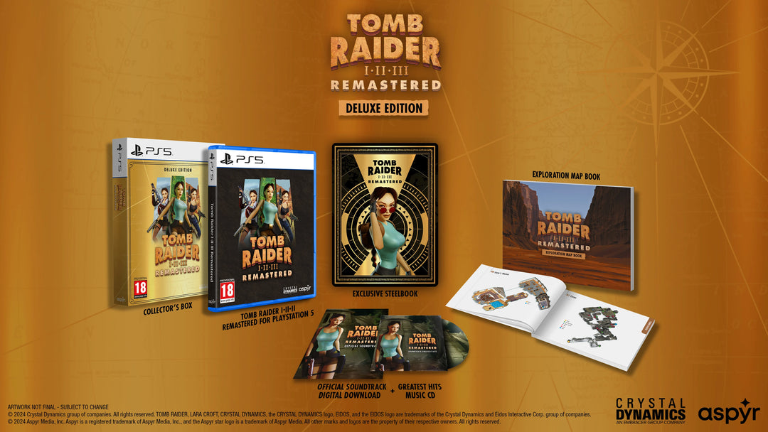 Tomb Raider I-III Remastered: Deluxe Edition (PlayStation 5)