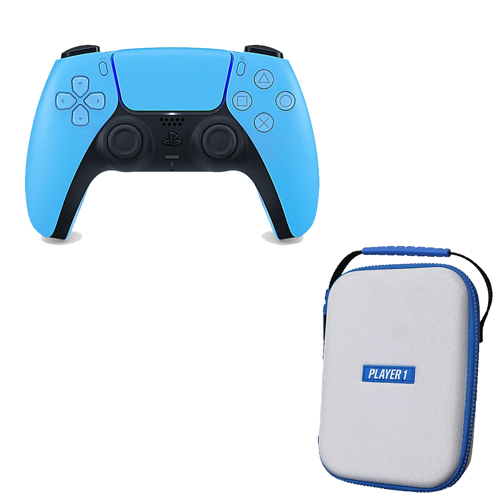 Player 1 PS5 Controller Case + DualSense Wireless Controller - Starlight Blue