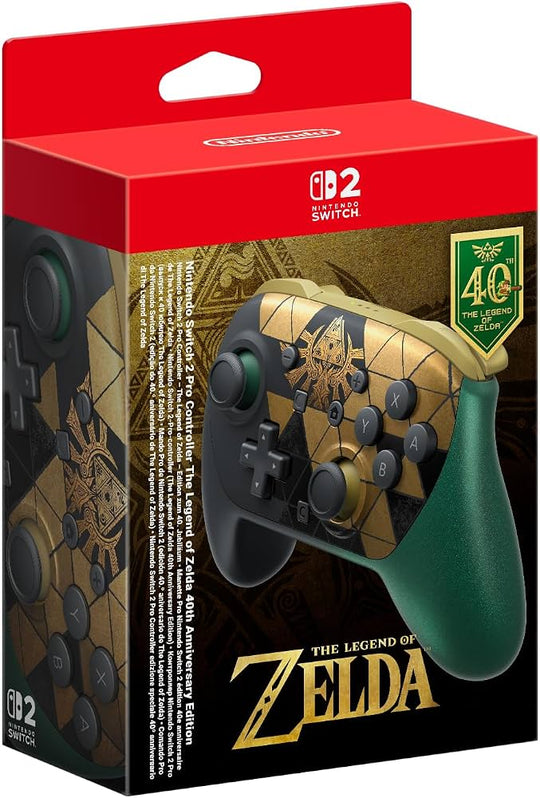 Nintendo Switch 2 Pro Controller The Legend of Zelda – 40th Anniversary Edition