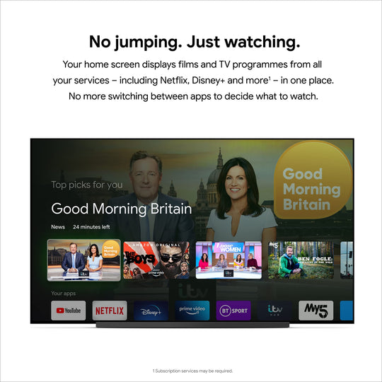Chromecast with Google TV (4K) - Snow