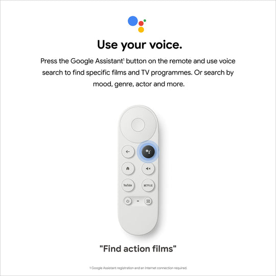 Chromecast with Google TV (4K) - Snow