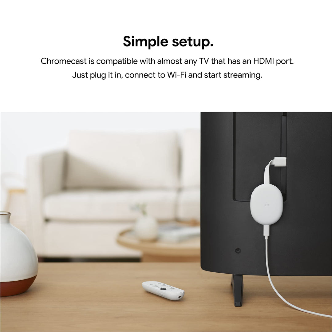 Chromecast with Google TV (4K) - Snow