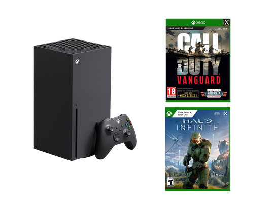 Xbox Series X Console + Call of Duty: Vanguard + Halo Infinite
