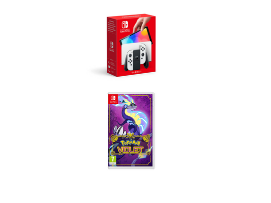 Nintendo Switch (OLED Model) White + Pokémon Violet