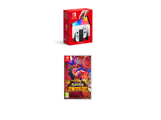 Nintendo Switch (OLED Model) White + Pokémon Scarlet