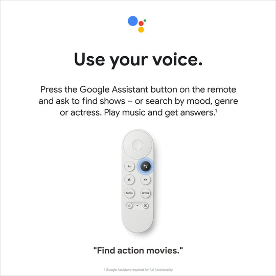 Chromecast with Google TV (HD) - Snow