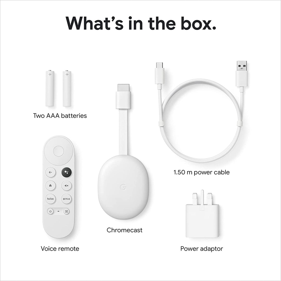 Chromecast with Google TV (HD) - Snow