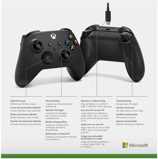 Xbox Series X|S Wireless Controller + USB-C Cable
