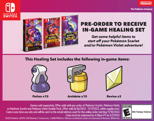Pokémon Scarlet and Pokémon Violet Dual Pack SteelBook® Edition