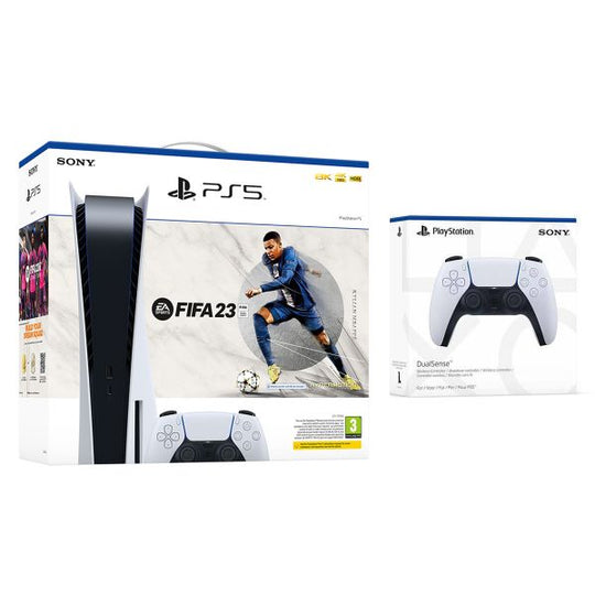 PlayStation 5 Console - FIFA 23 + White DualSense Controller