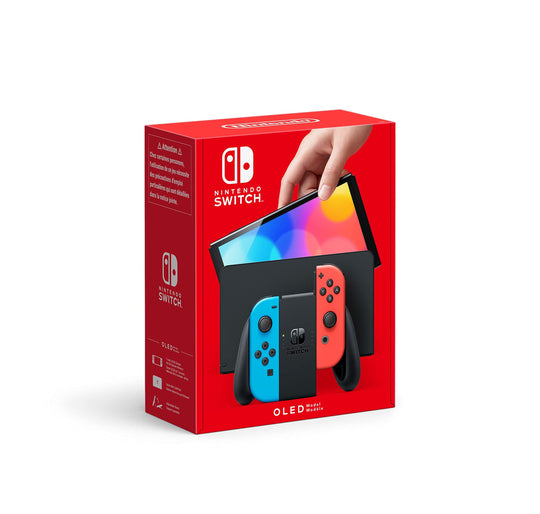 Nintendo Switch (OLED Model) - Neon Blue/Neon Red + FIFA 23