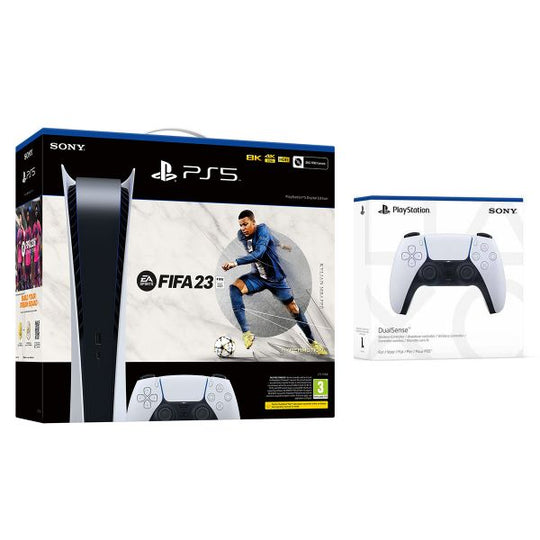 PlayStation 5 Digital Console - FIFA 23 + White DualSense Controller