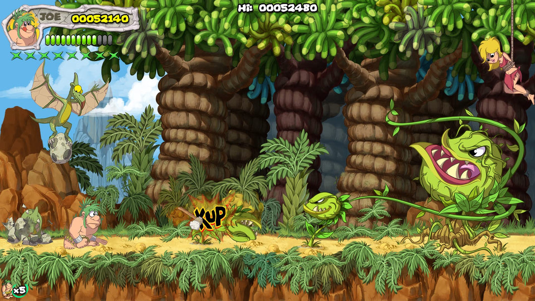 New Joe &amp; Mac: Caveman Ninja - T-Rex Edition (PlayStation 4)