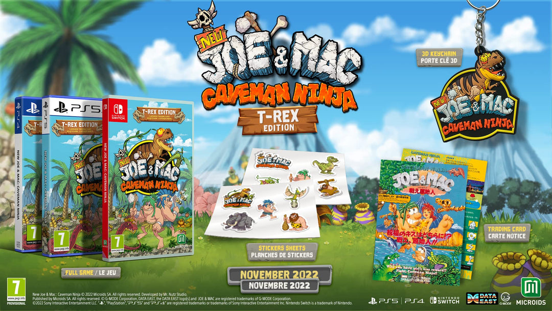 New Joe &amp; Mac: Caveman Ninja - T-Rex Edition